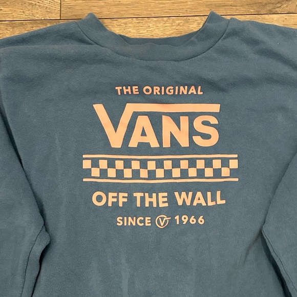 🛹 VANS Sweatshirt with Pale Pink Logo - Picture 2 of 7